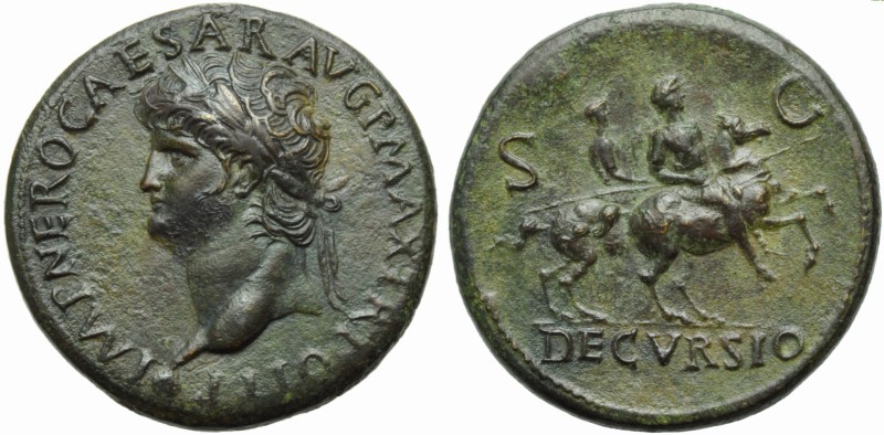 Nero (54-68), Sestertius, Lugdunum, c. AD 67; AE (g 26,88; mm 34; h 6); IMP NERO...