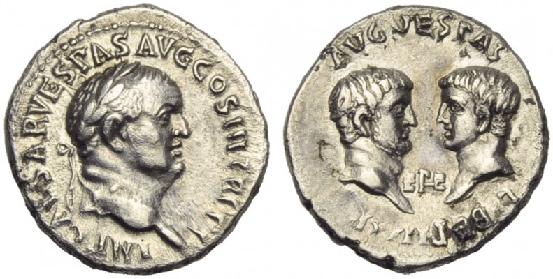 Vespasian (69-79), Denarius, Ephesus, AD 71; AR (g 3,25; mm 18; h 6); IMP CAESAR...