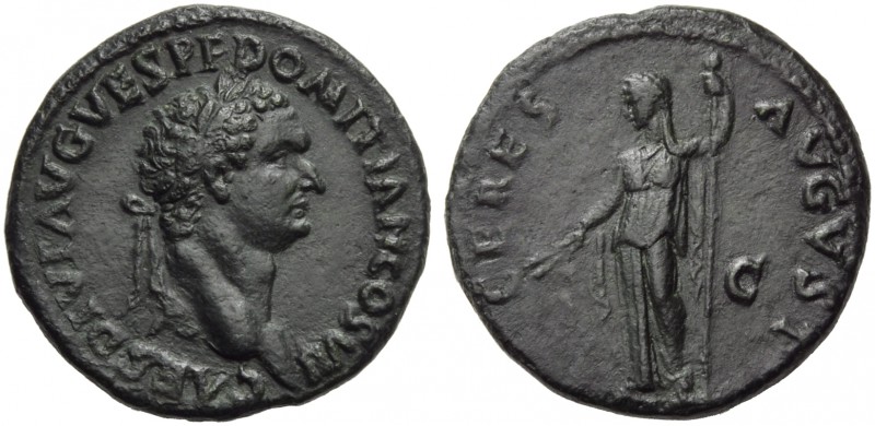 Domitian, as Caesar, Dupondius or As, Thrace (?), AD 80-81; AE (g 12,43; mm 28; ...