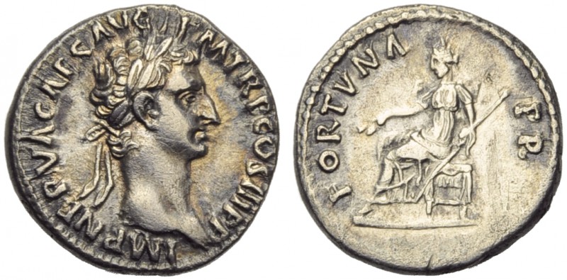 Nerva (96-98), Denarius, Rome, AD 96; AR (g 3,48; mm 18; h 8); IMP NERVA CAES AV...