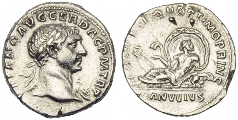 Trajan (98-117), Denarius, Rome, AD 103-111; AR (g 3,18; mm 17; h 7); [IMP T]RAI...
