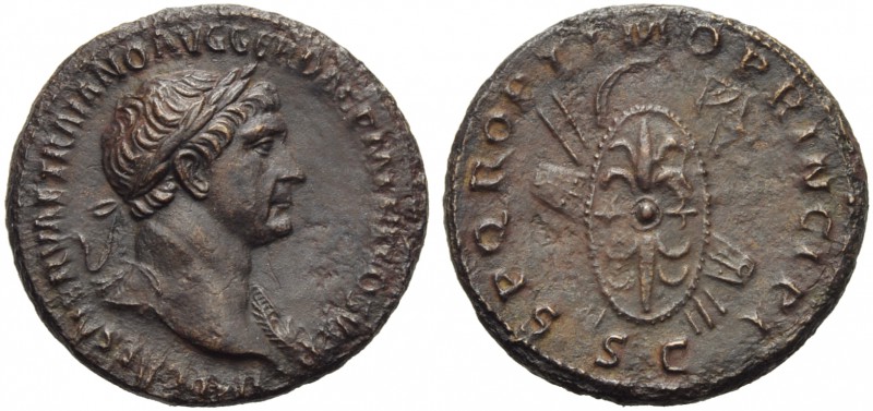 Trajan (98-117), As, Rome, AD 103-111; AE (g 9,41; mm 28; h 6); IMP CAES NERVAE ...