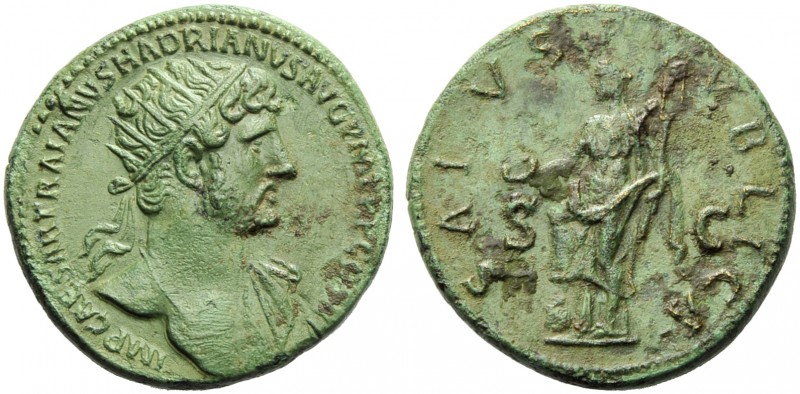 Hadrian (117-138), Dupondius, Rome, AD 120-122; AE (g 13,72; mm 27; h 6); IMP CA...
