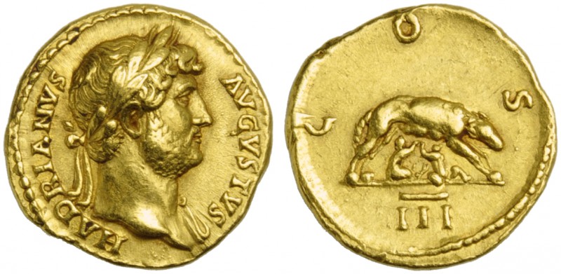 Hadrian (117-138), Aureus, Rome, AD 125-128; AV (g 7,41; mm 19; h 6); HADRIANVS ...