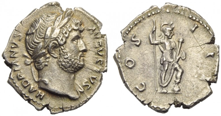 Hadrian (117-138), Denarius, Rome, AD 125-128; AR (g 3,20; mm 19; h 6); HADRIANV...