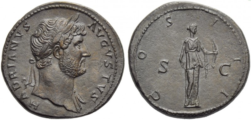 Hadrian (117-138), Sestertius, Rome, AD 125-128; AE (g 28,53; mm 33; h 6); HADRI...