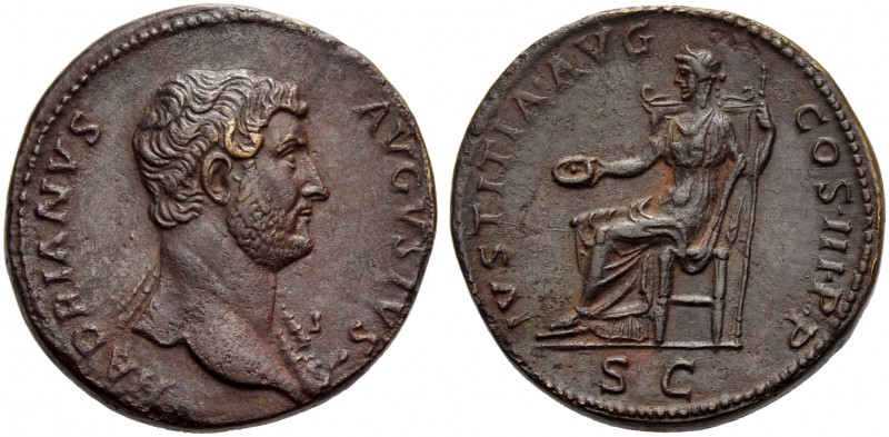 Hadrian (117-138), Sestertius, Rome, AD 132-134; AE (g 25,79; mm 32; h 6); HADRI...