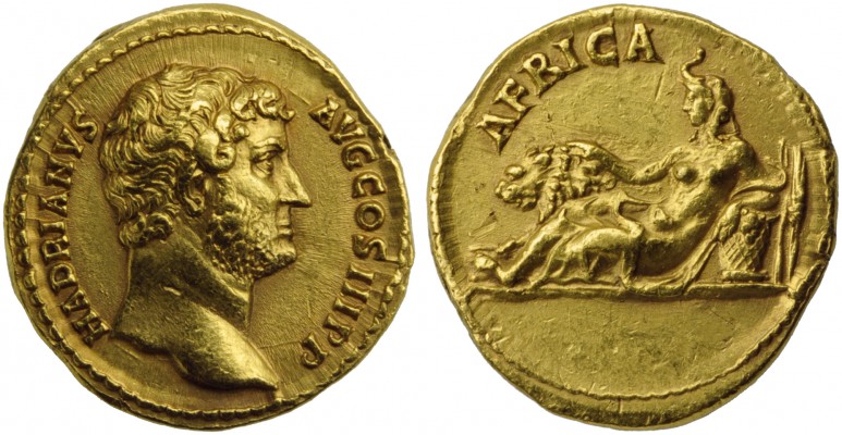 Hadrian (117-138), Aureus, Rome, AD 134-138; AV (g 7,30; mm 19; h 6); HADRIANVS ...