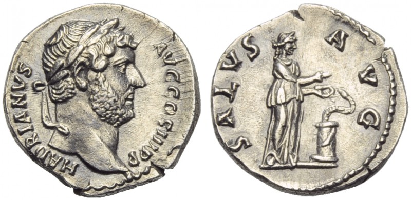 Hadrian (117-138), Denarius, Rome, AD 134-138; AR (g 3,28; mm 17; h 6); HADRIANV...