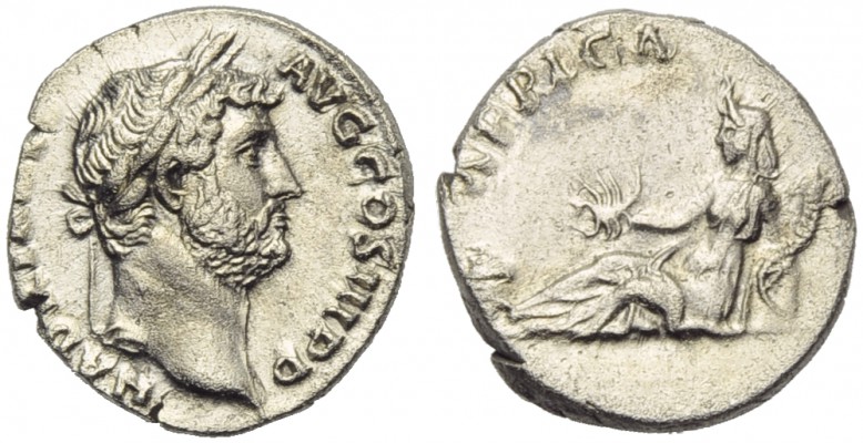 Hadrian (117-138), Denarius, Rome, AD 134-138; AR (g 3,32; mm 17; h 7); HADRIANV...