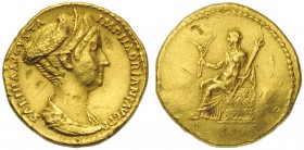 Sabina, wife of Hadrian, Aureus, Rome, AD 128-136