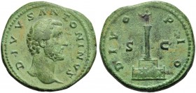 Divus Antoninus Pius, Sestertius, Rome, post AD 161