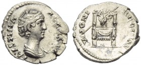 Faustina Maior, wife of Antoninus Pius, Denarius, Rome, AD 139-141