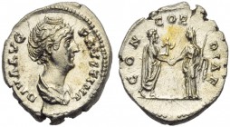 Diva Faustina Maior, wife of Antoninus Pius, Denarius, Rome, post AD 141
