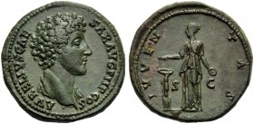 Marcus Aurelius, as Caesar, Sestertius, Rome, AD 140-144