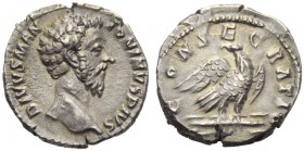 Divus Marcus Aurelius, Denarius, Rome, post AD 180