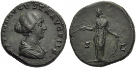 Faustina Minor, daughter of Antoninus Pius and wife of Marcus Aurelius, Sestertius, Rome, AD 161