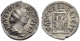 Faustina Minor, daughter of Antoninus Pius and wife of Marcus Aurelius, Denarius, Rome, AD 161-175