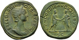 Orbiana, wife of Severus Alexander, Sestertius, Rome, AD 225