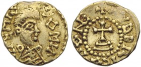 Merovingians, Tremissis, Austrasia: Domgermain (Meurthe-Moselle), c. AD 585-675