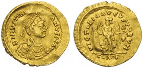 Ostrogoths, Athalaric (526-534), Tremissis in the name of Justinian I, Rome or Ravenna, AD 526-527