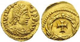 Visigoths, Tremissis in the name of Honorius, Uncertain mint of Gaul, 5th century AD