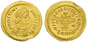 Justinian I (527-565), Tremissis, Ravenna, AD 540-565