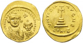 Heraclius with Heraclius Constantine (610-641), Solidus, Constantinople, AD 613-616