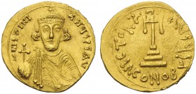 Justinian II (First reign, 685-695), Solidus, Syracuse (?), AD 685-695