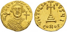 Leontius (695-698), Solidus, Constantinople, AD 695-698