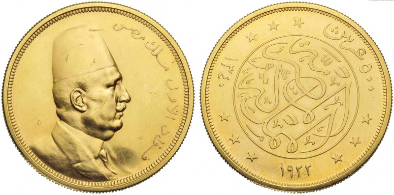 Egypt, Fuad I (1917-1936), 500 Piastres, 1922; AV (g 42,48; mm 37); KM 342. Mino...