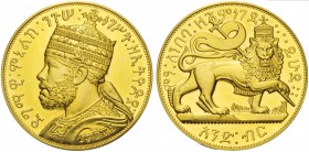 Ethiopia, Menelik II (1889-1913), Fantasy Gold Talari, 1897