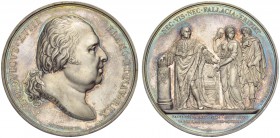 France, Louis XVIII (1815-1824), Medal ‘Refus d’abdication de Louis XVIII à Varsovie’ (opus: F. Andrieu and Dir. De Puymaurin), 1803