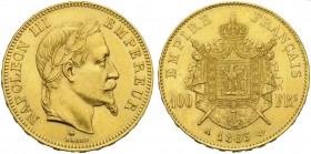 France, Napoleon III (1852-1870), 100 Francs, Paris, 1866