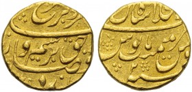 India, Mughal Empire, Taimur Shah (1772-1793), Mohur, Shahjahanabad (Delhi)