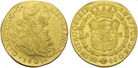 Peru, Carlos IV (King of Spain, 1788-1808), 8 Escudos, Lima, 1801