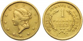 United States of America, 1 Dollar, 1853