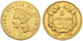 United States of America, 3 Dollars, 1857