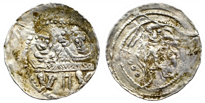 Bolisaus IV, Denarius without date Bardzo ładny egzemplarz denara typu dwóch za ...