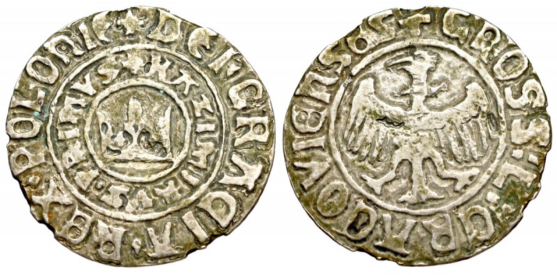 Casimirus III, groshen without date, Cracow - Forgery XIX cent. ? Bardzo ciekawe...