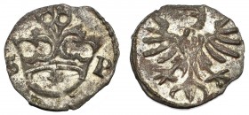 Sigismund I the Old, Denarius without date, Cracow - S-P R3/R4