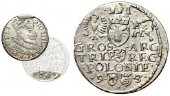 Sigismund III, 3 groschen 1593, Olcusia - rare R5/R6