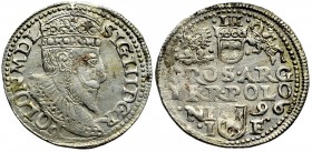 Sigismund III, 3 groschen 1596, Olcusia