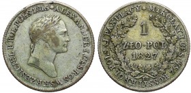 Kingdom of Poland, Nicholas I, 1 zloty 1827