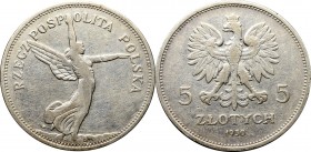 II Republic of Poland, 5 zloty 1930 Nike R3
