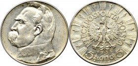 II Republic of Poland, 5 zloty 1938 Pilsudski R