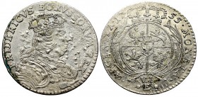 Germany, Preussen, Friedrich II, 6 groschen 1755, Konigsberg