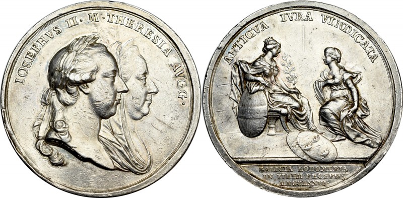 Poland, Medal Marie Theresia, Galizia and Lodomeria 1773 Medal wybity z okazji p...