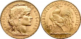 France, 20 francs 1914