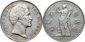 Germany, Bayern, 2 thaler=3-1/2 gulden 1837 - monetary union